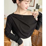 オフショルドレープニットソープルオーバー | moment+ | 詳細画像7 