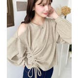 ショルダースリットドロストニットソープルオーバー | moment+ | 詳細画像11 