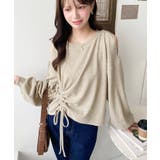 ショルダースリットドロストニットソープルオーバー | moment+ | 詳細画像12 