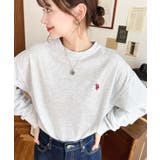 オートミール | U.S.POLO ASSNワンポイント刺繍ロンT | moment+