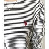 U.S.POLO ASSNワンポイント刺繍袖くしゅくしゅボーダーロンT | moment+ | 詳細画像11