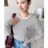 U.S.POLO ASSNワンポイント刺繍袖くしゅくしゅボーダーロンT | moment+ | 詳細画像18
