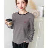 U.S.POLO ASSNワンポイント刺繍袖くしゅくしゅボーダーロンT | moment+ | 詳細画像21