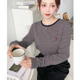 U.S.POLO ASSNワンポイント刺繍袖くしゅくしゅボーダーロンT | moment+ | 詳細画像23