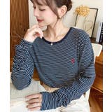 U.S.POLO ASSNワンポイント刺繍袖くしゅくしゅボーダーロンT | moment+ | 詳細画像37