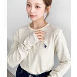 U.S.POLO ASSNワンポイント刺繍袖くしゅくしゅボーダーロンT | moment+ | 詳細画像49