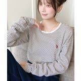 U.S.POLO ASSNワンポイント刺繍袖くしゅくしゅボーダーロンT | moment+ | 詳細画像5