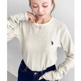 U.S.POLO ASSNワンポイント刺繍袖くしゅくしゅボーダーロンT | moment+ | 詳細画像51