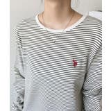 U.S.POLO ASSNワンポイント刺繍袖くしゅくしゅボーダーロンT | moment+ | 詳細画像9