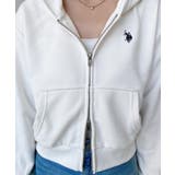 U.S.POLO ASSNワンポイント刺繍ダブルジップショートパーカー | moment+ | 詳細画像11 