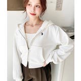 U.S.POLO ASSNワンポイント刺繍ダブルジップショートパーカー | moment+ | 詳細画像17 