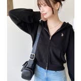 U.S.POLO ASSNワンポイント刺繍ダブルジップショートパーカー | moment+ | 詳細画像22 