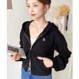 U.S.POLO ASSNワンポイント刺繍ダブルジップショートパーカー | moment+ | 詳細画像25 