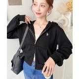 U.S.POLO ASSNワンポイント刺繍ダブルジップショートパーカー | moment+ | 詳細画像26 