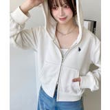 U.S.POLO ASSNワンポイント刺繍ダブルジップショートパーカー | moment+ | 詳細画像3 