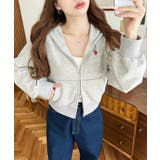 U.S.POLO ASSNワンポイント刺繍ダブルジップショートパーカー | moment+ | 詳細画像33 