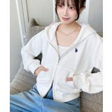 U.S.POLO ASSNワンポイント刺繍ダブルジップショートパーカー | moment+ | 詳細画像4 