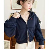 U.S.POLO ASSNワンポイント刺繍ダブルジップショートパーカー | moment+ | 詳細画像39 