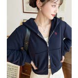 U.S.POLO ASSNワンポイント刺繍ダブルジップショートパーカー | moment+ | 詳細画像41 