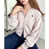 U.S.POLO ASSNワンポイント刺繍ダブルジップショートパーカー | moment+ | 詳細画像49 