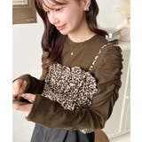 レオパード柄ビスチェセット長袖リブカットソートップス | moment+ | 詳細画像24 