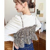 レオパード柄ビスチェセット長袖リブカットソートップス | moment+ | 詳細画像5 