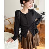 フロントドロストリブカットソーカーディガン | moment+ | 詳細画像12 