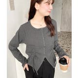 フロントドロストリブカットソーカーディガン | moment+ | 詳細画像16 