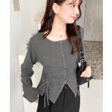 フロントドロストリブカットソーカーディガン | moment+ | 詳細画像18 