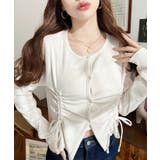 フロントドロストリブカットソーカーディガン | moment+ | 詳細画像3 