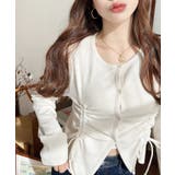 フロントドロストリブカットソーカーディガン | moment+ | 詳細画像5 