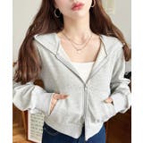 ダブルジップショートパーカー | moment+ | 詳細画像13 