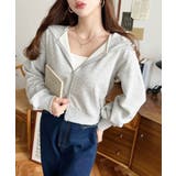 ダブルジップショートパーカー | moment+ | 詳細画像14 