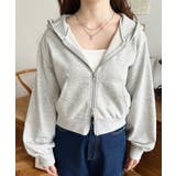 ダブルジップショートパーカー | moment+ | 詳細画像18 