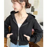 ダブルジップショートパーカー | moment+ | 詳細画像7 