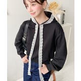 レースリボンショートフーディー | moment+ | 詳細画像11 