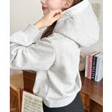 レースリボンショートフーディー | moment+ | 詳細画像14 