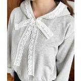 レースリボンショートフーディー | moment+ | 詳細画像18 