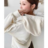 レースリボンショートフーディー | moment+ | 詳細画像4 