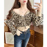 ダブルジップレオパードショートパーカー | moment+ | 詳細画像8 