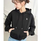 U.S.POLO ASSN.ワンポイント刺繍ショート丈パーカー | moment+ | 詳細画像16 