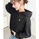 U.S.POLO ASSN.ワンポイント刺繍ショート丈パーカー | moment+ | 詳細画像17 