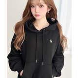 U.S.POLO ASSN.ワンポイント刺繍ショート丈パーカー | moment+ | 詳細画像20 