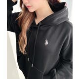U.S.POLO ASSN.ワンポイント刺繍ショート丈パーカー | moment+ | 詳細画像23 