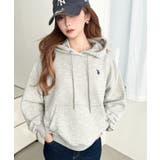 U.S.POLO ASSN.ワンポイント刺繍ショート丈パーカー | moment+ | 詳細画像25 