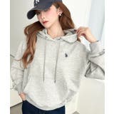 U.S.POLO ASSN.ワンポイント刺繍ショート丈パーカー | moment+ | 詳細画像27 