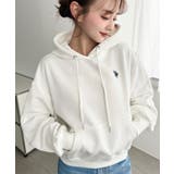 U.S.POLO ASSN.ワンポイント刺繍ショート丈パーカー | moment+ | 詳細画像3 