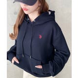 U.S.POLO ASSN.ワンポイント刺繍ショート丈パーカー | moment+ | 詳細画像35 
