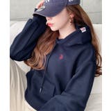 U.S.POLO ASSN.ワンポイント刺繍ショート丈パーカー | moment+ | 詳細画像37 