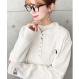 U.S.POLO ASSNワンポイント刺繍ワッフルヘンリーネックプルオーバー | moment+ | 詳細画像16 